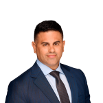 Headshot of R. Ryan Sainz, a Tampa-based car accident and auto injury lawyer at Morgan & Morgan