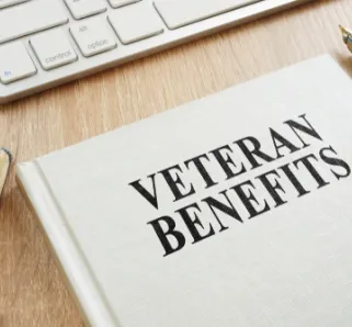 veterans benefits on a book
