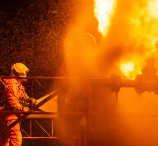 oil rig explosion