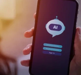 ai sign in screen on a phone 