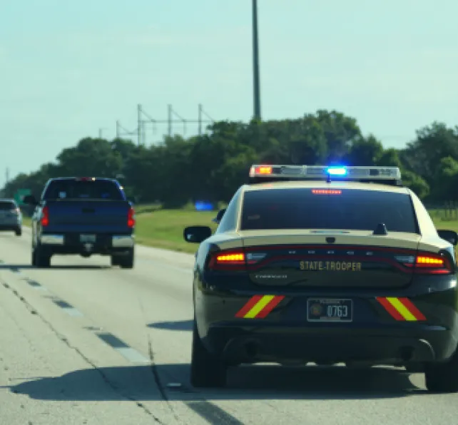 Florida State Trooper Indicted for Participating in Drug Smuggling - Florida State Trooper Car