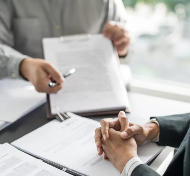 wildfire lawyer helping client