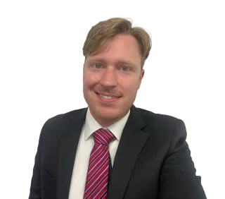 Headshot of ATTORNEY Alexander Garrett, a Savannah-based personal injury lawyer from Morgan & Morgan