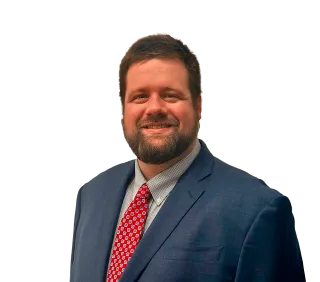 Headshot of Caleb Hanes, a Bowling Green-based personal injury lawyer at Morgan & Morgan