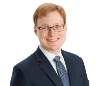 Headshot of Christopher Getty, a Washington, DC-based personal injury lawyer at Morgan & Morgan