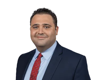Headshot of Christopher Havatian, a Jersey City-based commercial semi truck accident lawyer at Morgan & Morgan