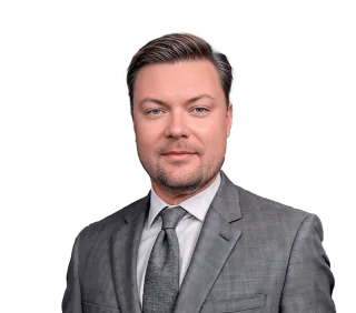 Headshot of Dustin E. Middleton, a Jacksonville-based traumatic brain and head injury lawyer at Morgan & Morgan