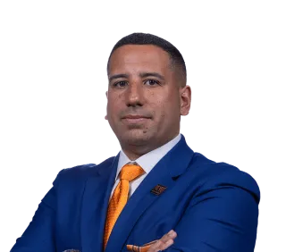 Headshot of Johan A. Obregon, a Jersey City-based personal injury lawyer at Morgan & Morgan