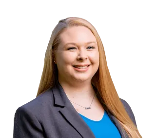 Headshot of Kelsey Saalmann, a Charleston-based car accident and auto injury lawyer at Morgan & Morgan