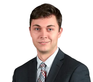 Headshot of Peter Nelson, a Tampa-based car accident and auto injury lawyer at Morgan & Morgan