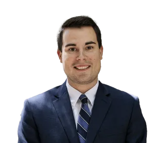 Headshot of Preston Blake Spradley, an Charleston-based personal injury lawyer from Morgan & Morgan
