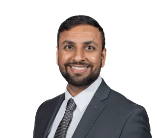 Headshot of Rithvick Bhagwati, a Jersey City-based personal injury lawyer at Morgan & Morgan