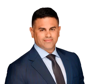 Headshot of R. Ryan Sainz, a Tampa-based car accident and auto injury lawyer at Morgan & Morgan