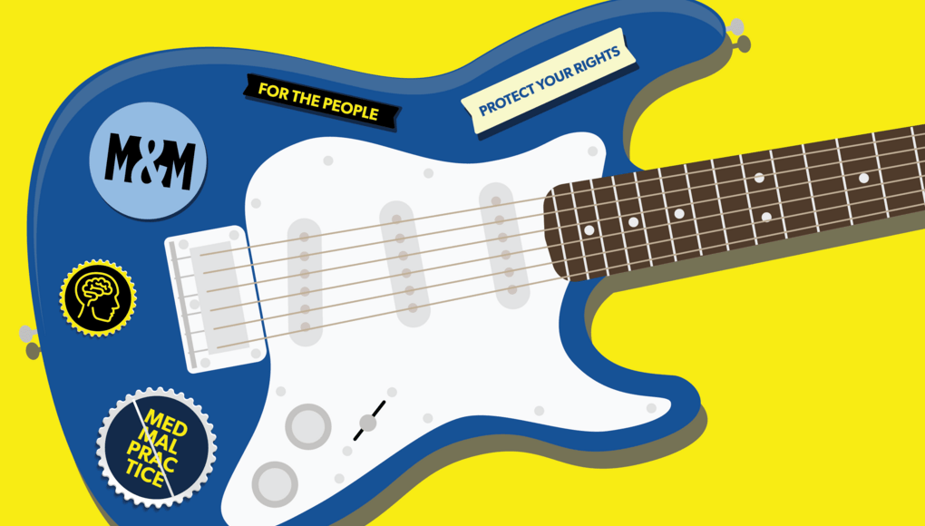 Guitar Image with Logo