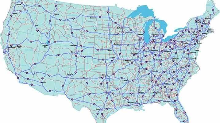 The Most Dangerous Places to Drive in America - map