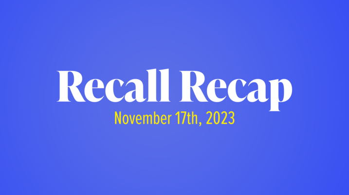 The Week in Recalls: November 17, 2023 - recall