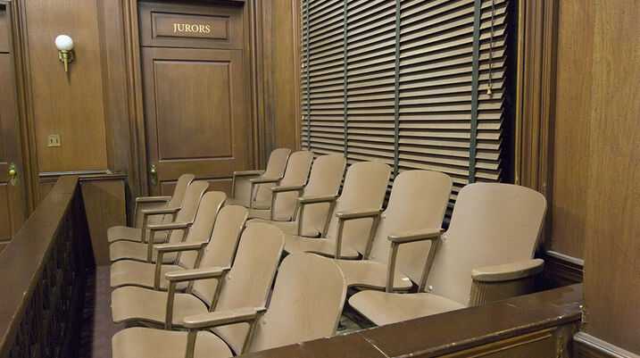 The Three Types of Jurors to Watch Out For - Trial court room with vacant chairs
