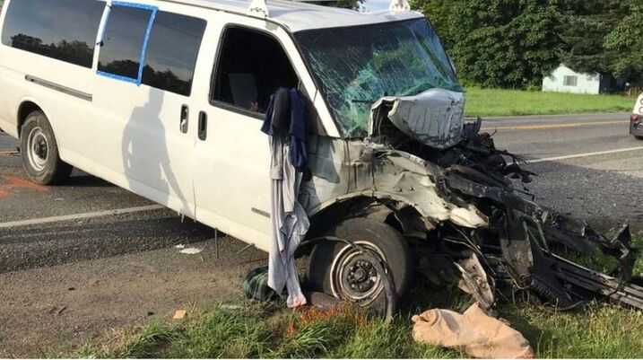 Van Crashes After Near-Miss; 3 Children Dead, 6 Injured
