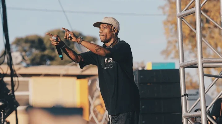 Travis Scott Performing at a concert