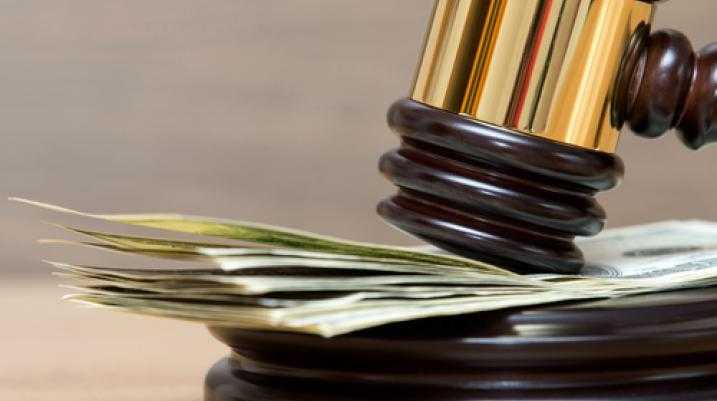 Gavel on Money Image