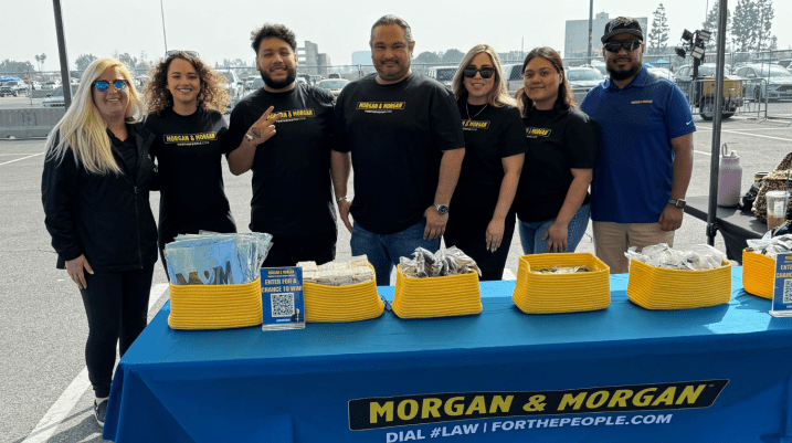 Morgan & Morgan Crushes It at Monster Jam in Anaheim, CA - team photo