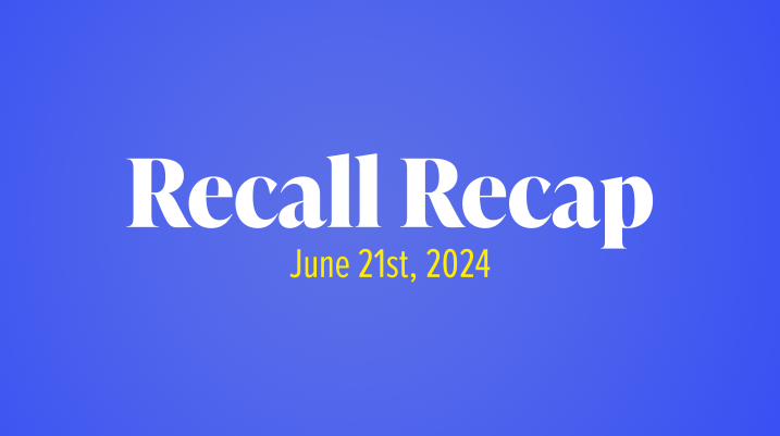 The Week in Recalls: June 21, 2024