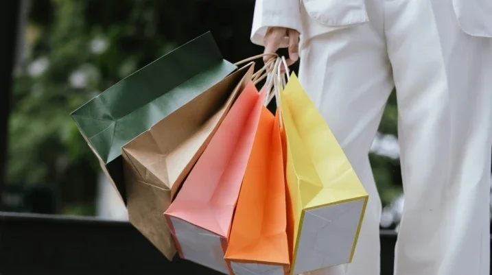 shopping at the mall