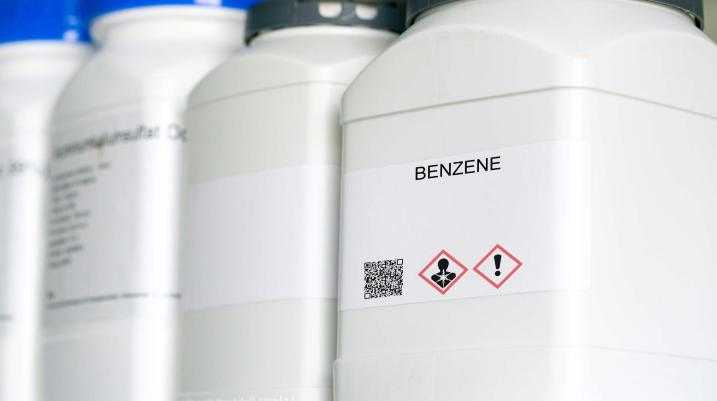 Bottles of benzene