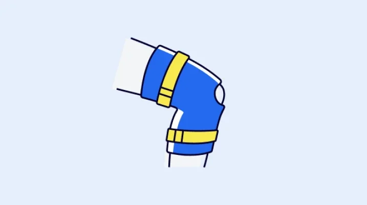 knee with brace icon