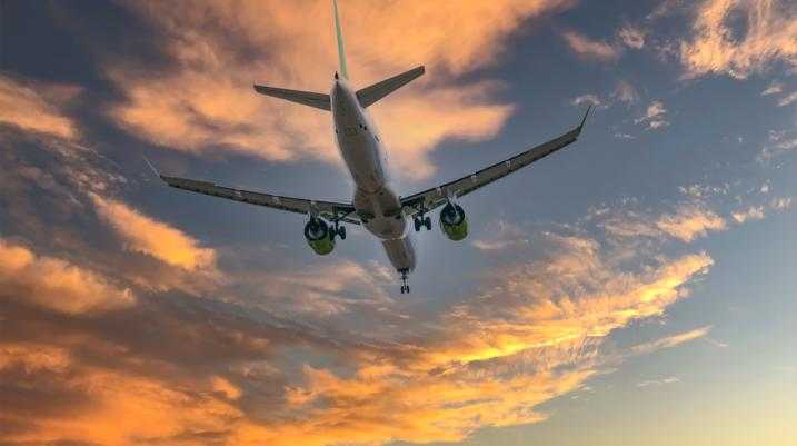 airplane flying in the sky
