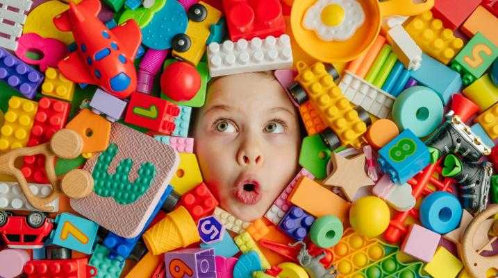 child with toys