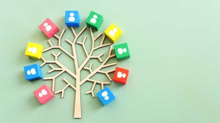 Depiction of a family tree