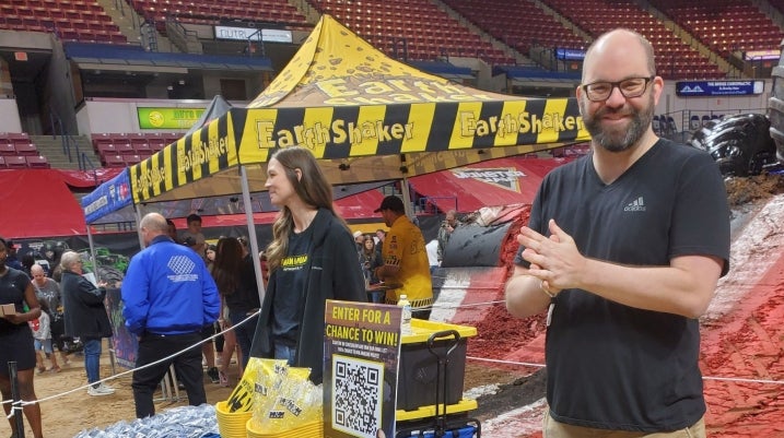 morgan & morgan staff at the monster jam event in Charleston