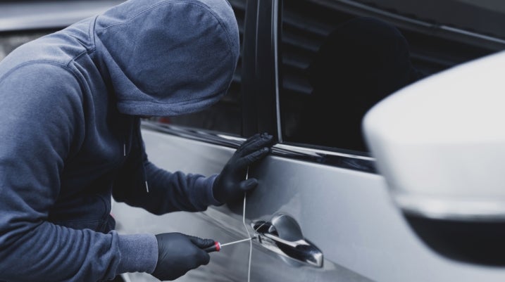 Someone stealing a car