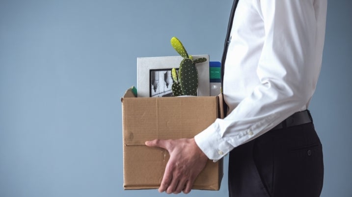 Getting fired from a job
