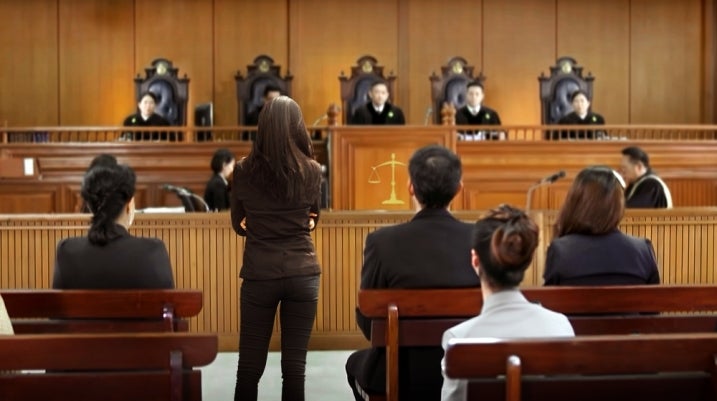 courtroom scene