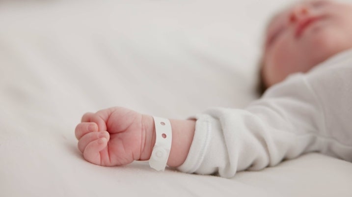 Baby in hospital