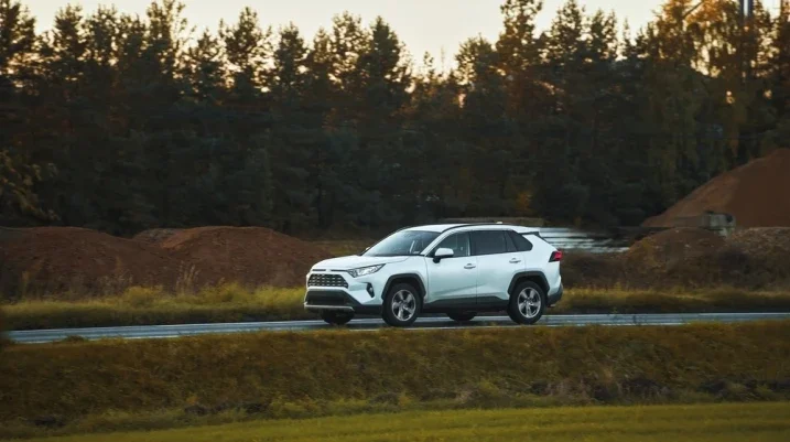 SUV on the road