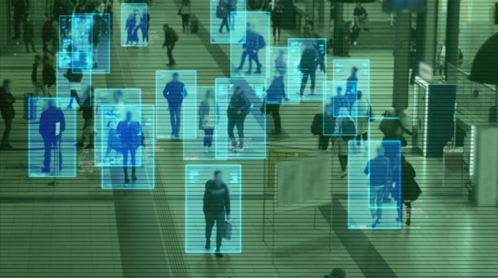 scanning of crowd of people