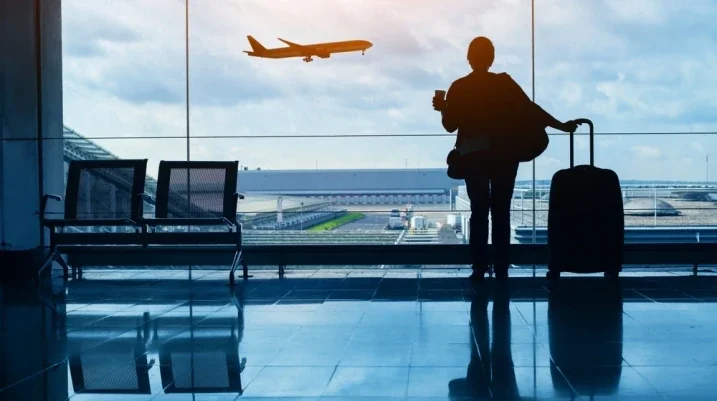 standing in the airport