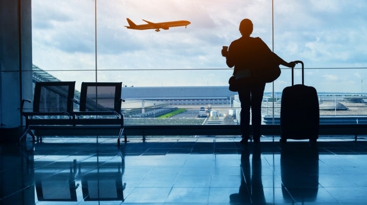 standing in the airport