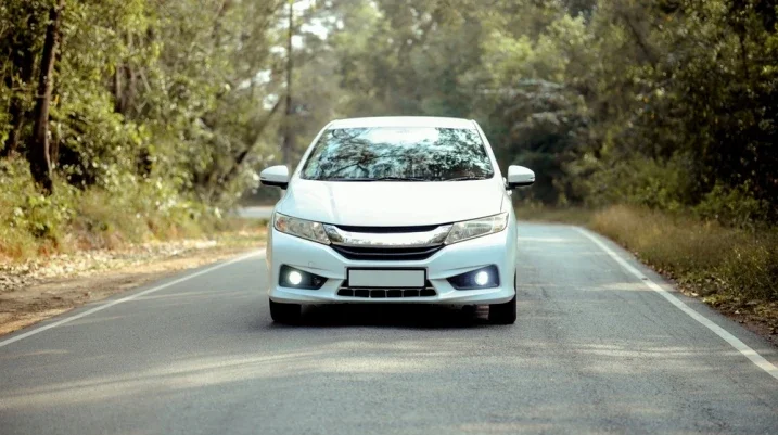 Car on the road