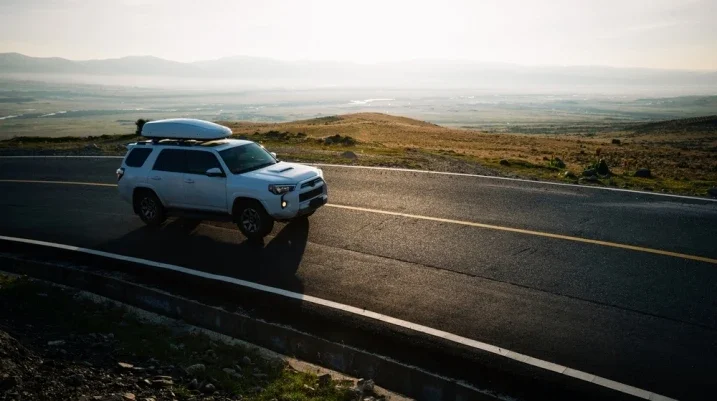 Car driving on the road
