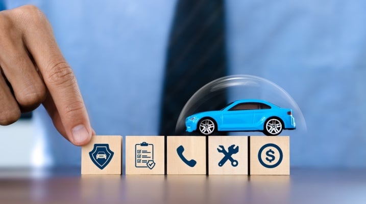 car accident insurance claim concept