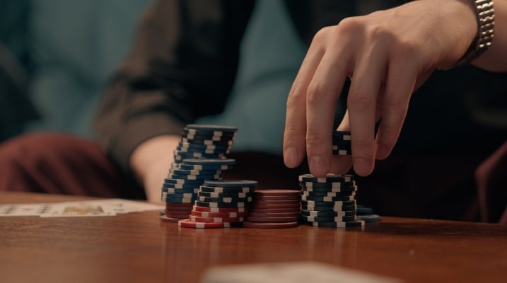 Man gambling
