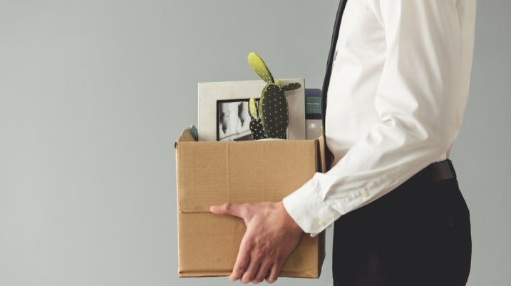 Getting fired from a job