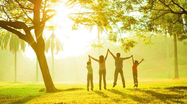 Morgan & Morgan Sponsors Safe Haven for Abuse Survivors - A survivors jumping and raising their hands in joy.