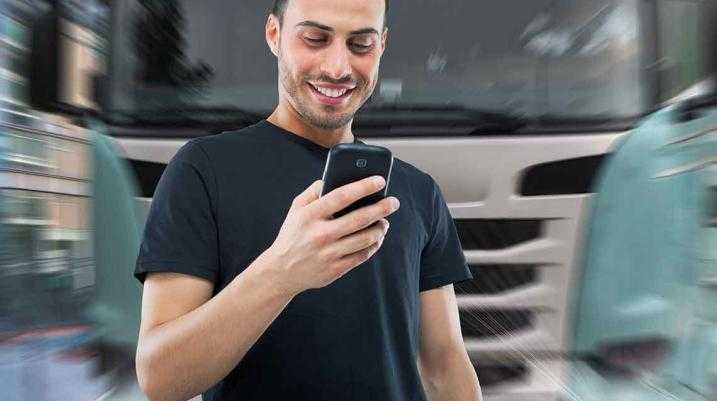 man distracted by phone