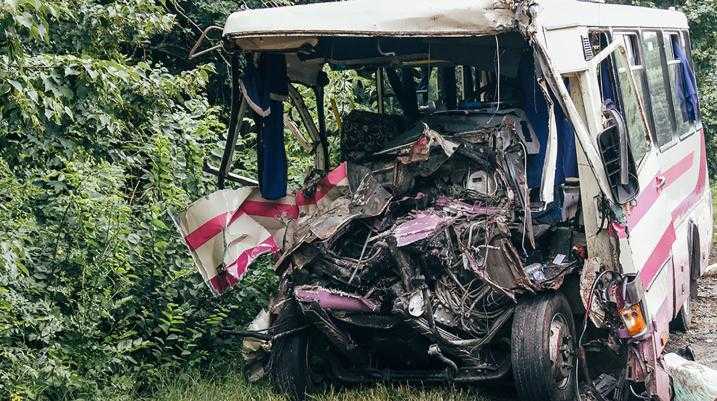 Total Bus after frontal crash