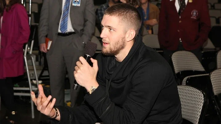 Chandler Parson giving talk